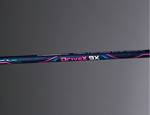 victor drivex 9x badminton racket shaft